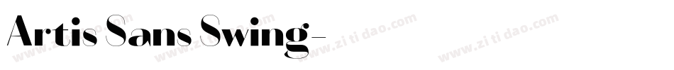 Artis Sans Swing字体转换
